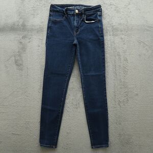 American Eagle Jeans Womens Size 2 Short Blue High-Rise Jegging Denim 30" Inseam